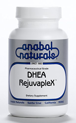 Anabol Naturals DHEA-RejuvapleX 60 Peppermint Sublingual Tablets: 25mg DHEA, 175mg L-Glutamine, 50mcg Sublingual B12
