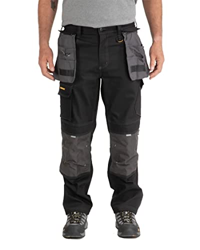 Caterpillar Men's H2O Defender Pant (Regular and Big & Tall Sizes), Black/Graphite, 38W x 30L