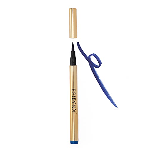 EPILYNX by Dr. Liia Long Lasting Waterproof Liquid Eyeliner with Precision Tip | Gluten and Allergen Free, Vegan Eyeliner Pencil |2mL| Blue