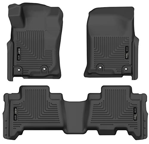 Husky Liners Weatherbeater Series | Front & 2nd Seat Floor Liners - Black | 99571 | Fits 2014-2022 Lexus GX460, 2013-2022 Toyota 4Runner 3 Pcs