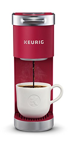 Keurig K-Mini Plus Coffee Maker, Single Serve K-Cup Pod Coffee Brewer, 6 to 12 oz. Brew Size, Stores up to 9 K-Cup Pods, Cardinal Red