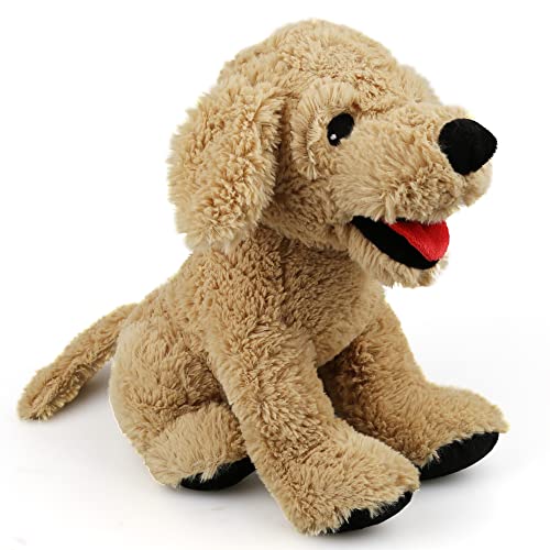 LotFancy Dog Stuffed Animals, 12 inch Cuddly Golden Retriever Stuffed Animals, Sitting Puppy Dog Plush Toy, Gift for Kids, Girls, Pets on Party Easter Birthday