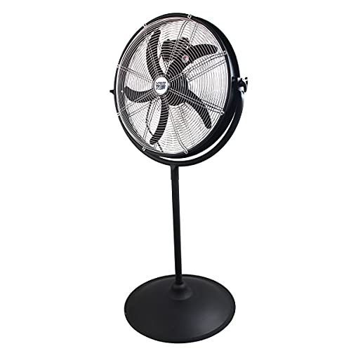 Maxx Air 20" Indoor / Outdoor Rated Pedestal Fan, Perfect for Patio, Barn, Shop, Restaurant