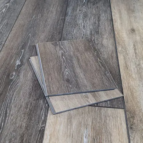 Modin Rigid Vinyl Plank Flooring, Click, Durable 40 Mil Wear Layer, Dover, 12” Cut Sample