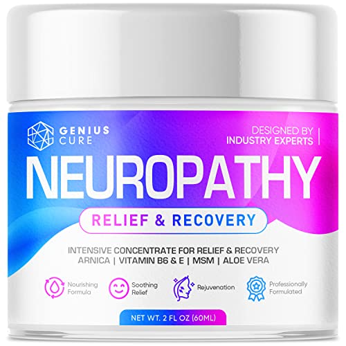 Neuropathy Nerve Pain Relief Cream - Maximum Strength Relief Cream for Foot, Hands, Legs, Toes Includes Arnica, Vitamin B6, Aloe Vera, MSM - Scientifically Developed for Effective Relief 2oz