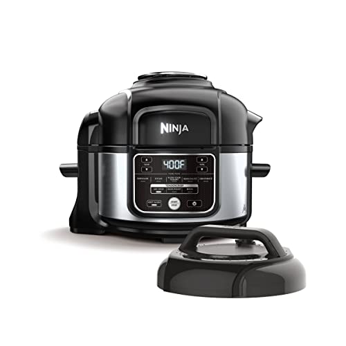 Ninja Foodi Programmable 10-in-1 5-Quart Pressure Cooker and Air Fryer - FD101 Stainless Steel (Renewed)