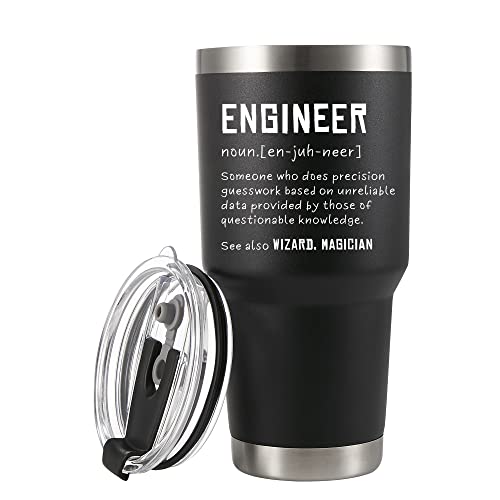 Panvola Engineer Definition Funny Drinkware For Engineer Student And New Licensed Passer Vacuum Insulated Tumbler Stainless Steel With Straw And Removable Lid (30 oz)