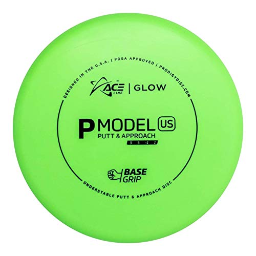 Prodigy Discs Ace Line Glow Base Grip P Model US Putter Golf Disc [Colors May Vary] - 170-175g