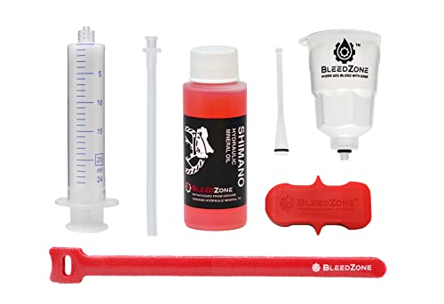 RSN Sports Bleed Kit for Shimano Hydraulic Mountain Bike Brakes with 60ml Mineral Oil