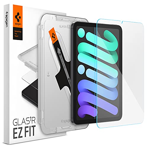 Spigen Tempered Glass Screen Protector [GlasTR EZ Fit] Designed for iPad Mini 6 8.3 inch (6th Generation, 2021) [9H Hardness/Case-Friendly]