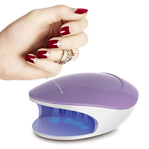 TOUCHBeauty Mini Nail Polish Dryer with Fan and Light Designed for Teens/Beginners Suitable for Regular Nail Polish Purple 1439