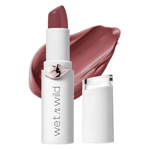 wet n wild Lipstick Mega Last High-Shine Lipstick Lip Color Makeup, Rosé And Slay